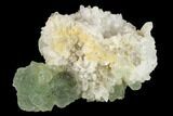 Fluorite with Manganese Inclusions on Quartz - Arizona #133656-1